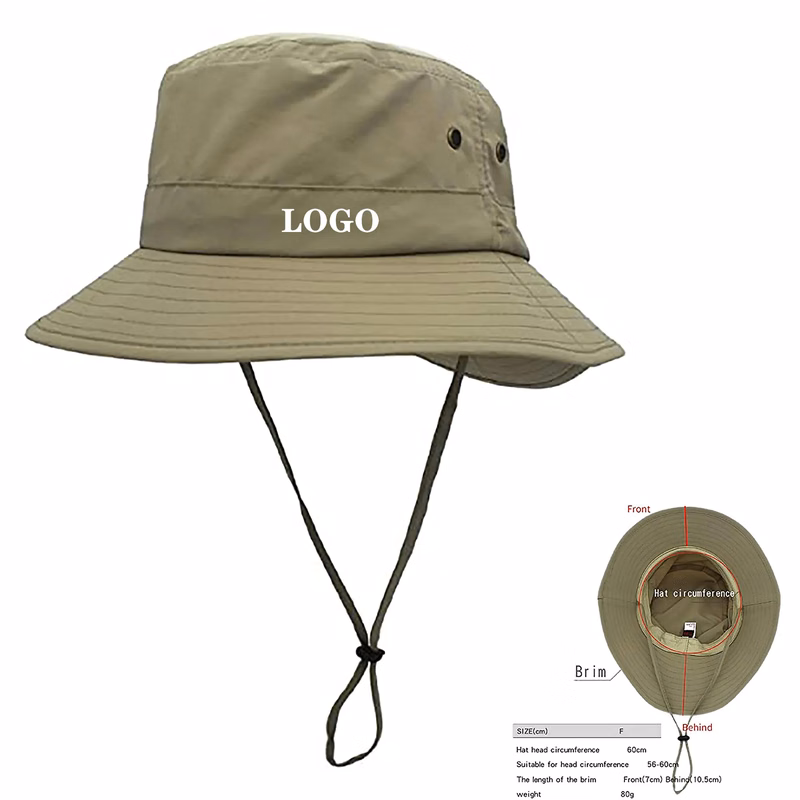 Unisex Fishing Bucket Hat with Chin Strap