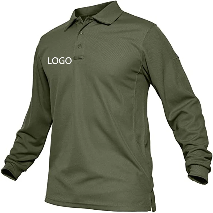 Men's Long-sleeved Golf Paul Lapel T-shirt 1