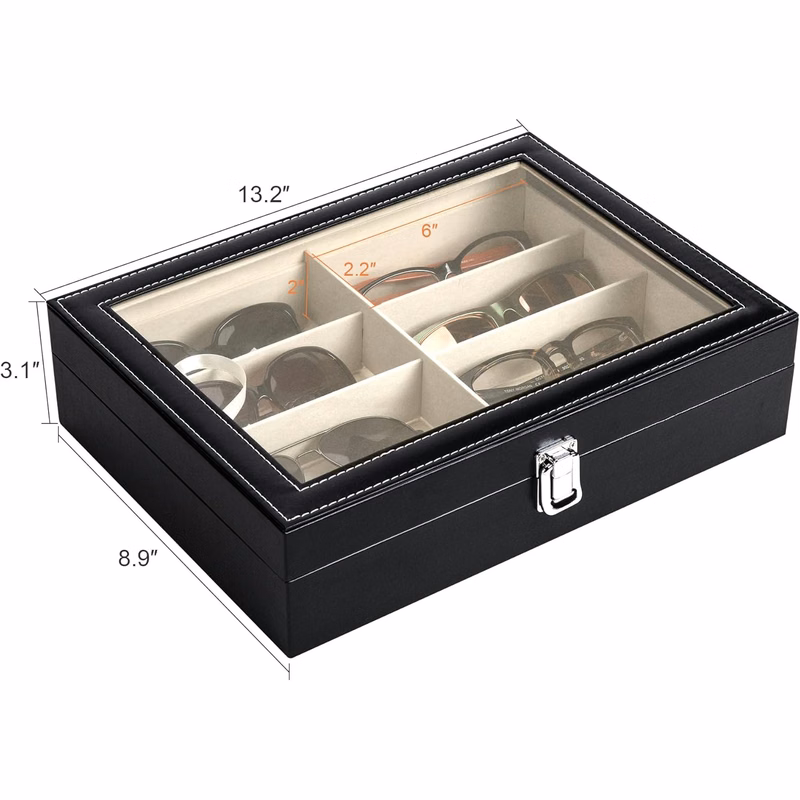 Artificial Leather Multi Sunglasses Organizer