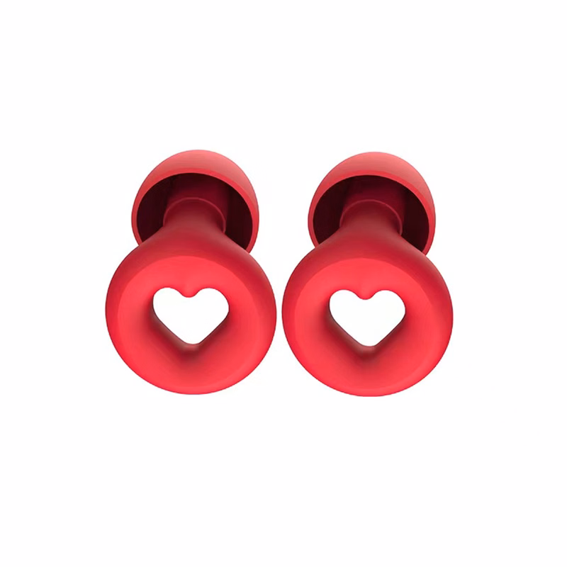 Heart Reusable Silicone Ear Plugs For Noise Reduction