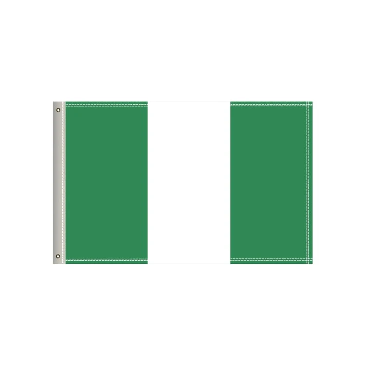 National Flag, Nigeria, Single-Sided - 36"W x 24"H 1