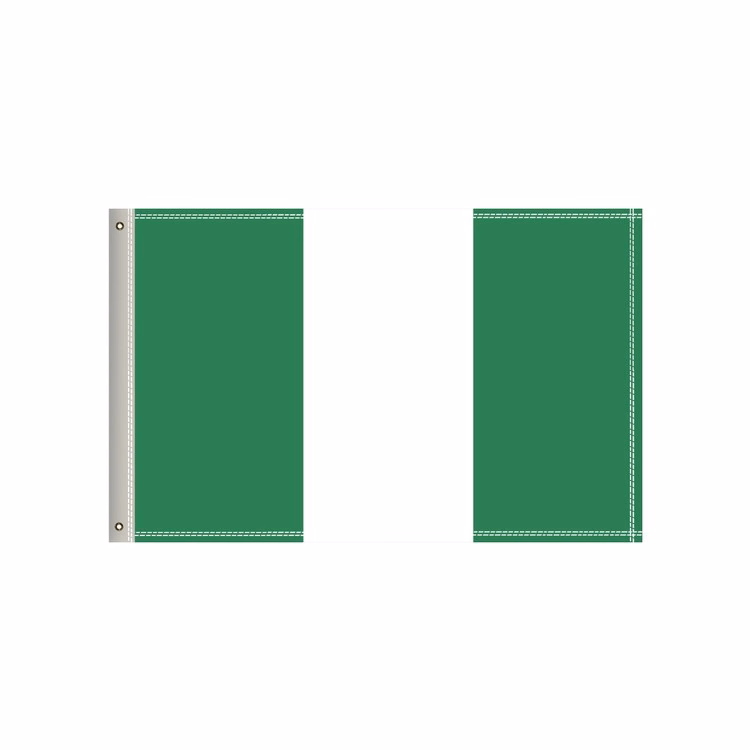 National Flag, Nigeria, Single-Sided - 36"W x 24"H