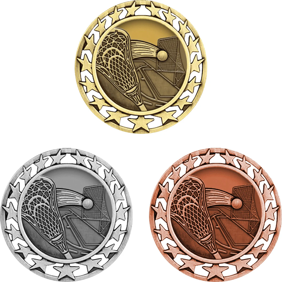 Stock Star Sports Medals: Lacrosse 1