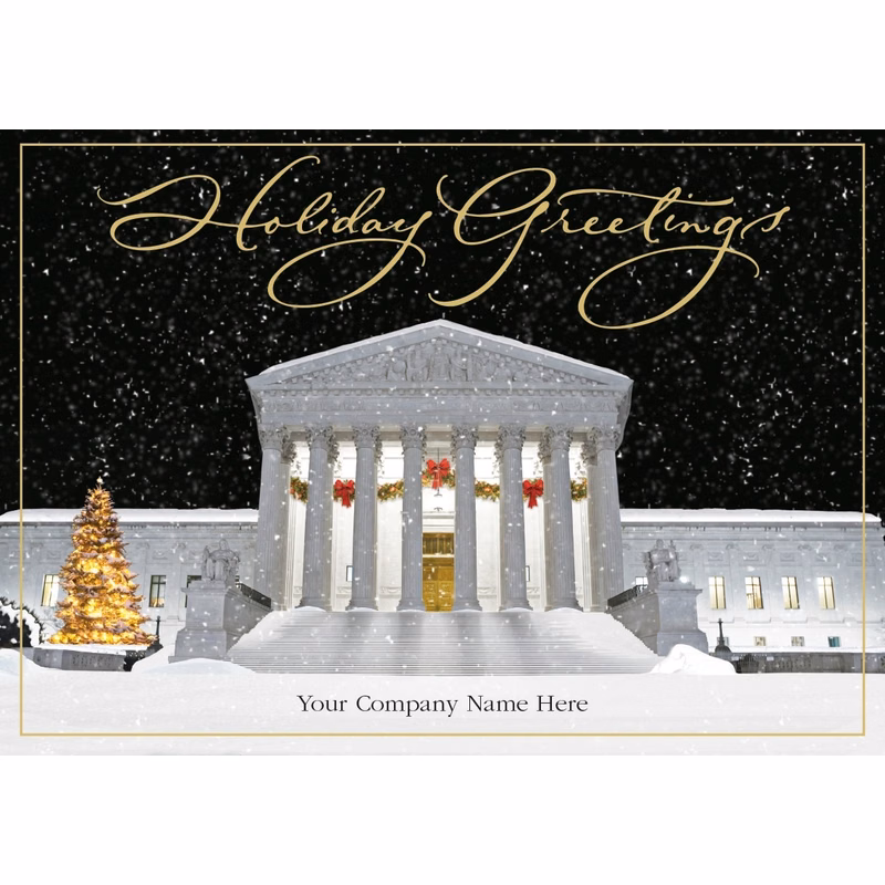Jolly Justice Attorney Legal Holiday Cards