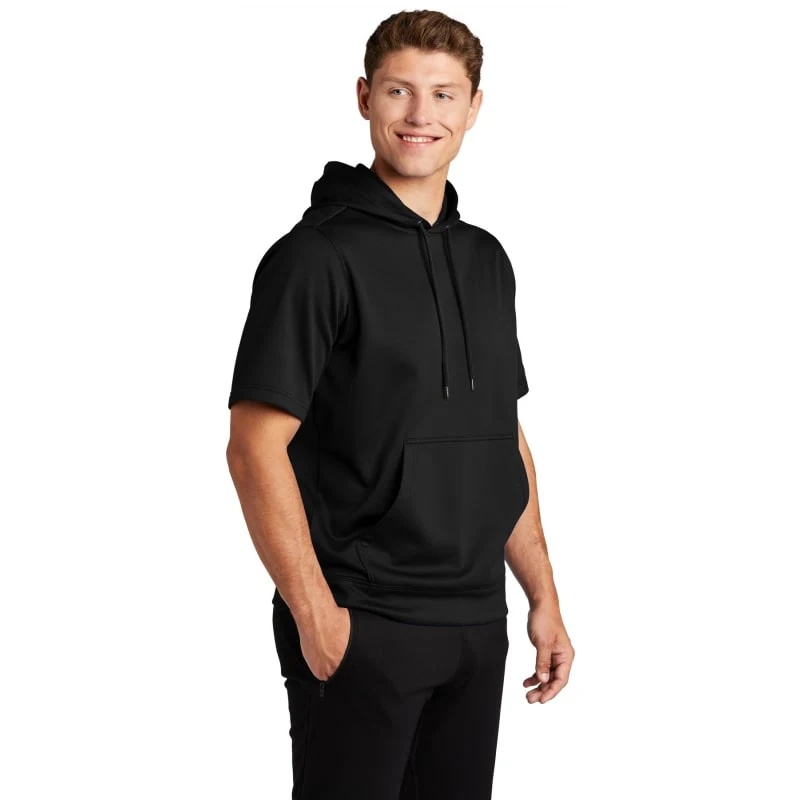 Sport-Tek Sport-Wick Fleece Short Sleeve Hooded Pullover., custom hoodie or sweatshirt with logo imprint 1