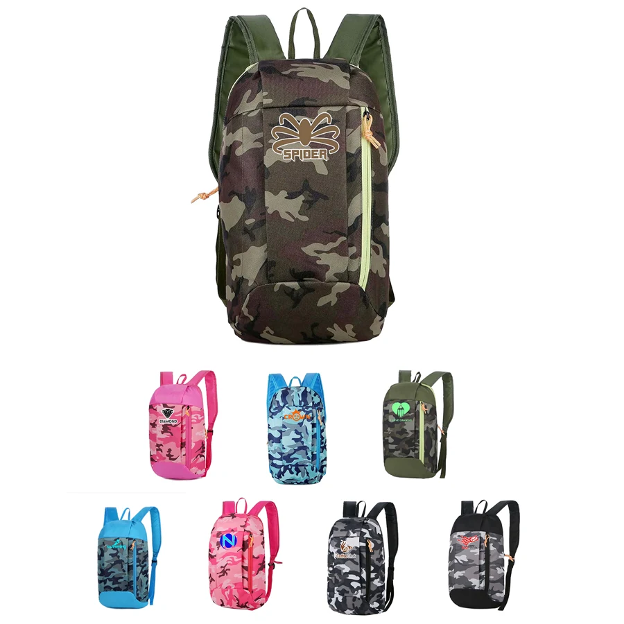 Stock Camo Waterproof Nylon Backpack - 15.8x8.7x4 in 1