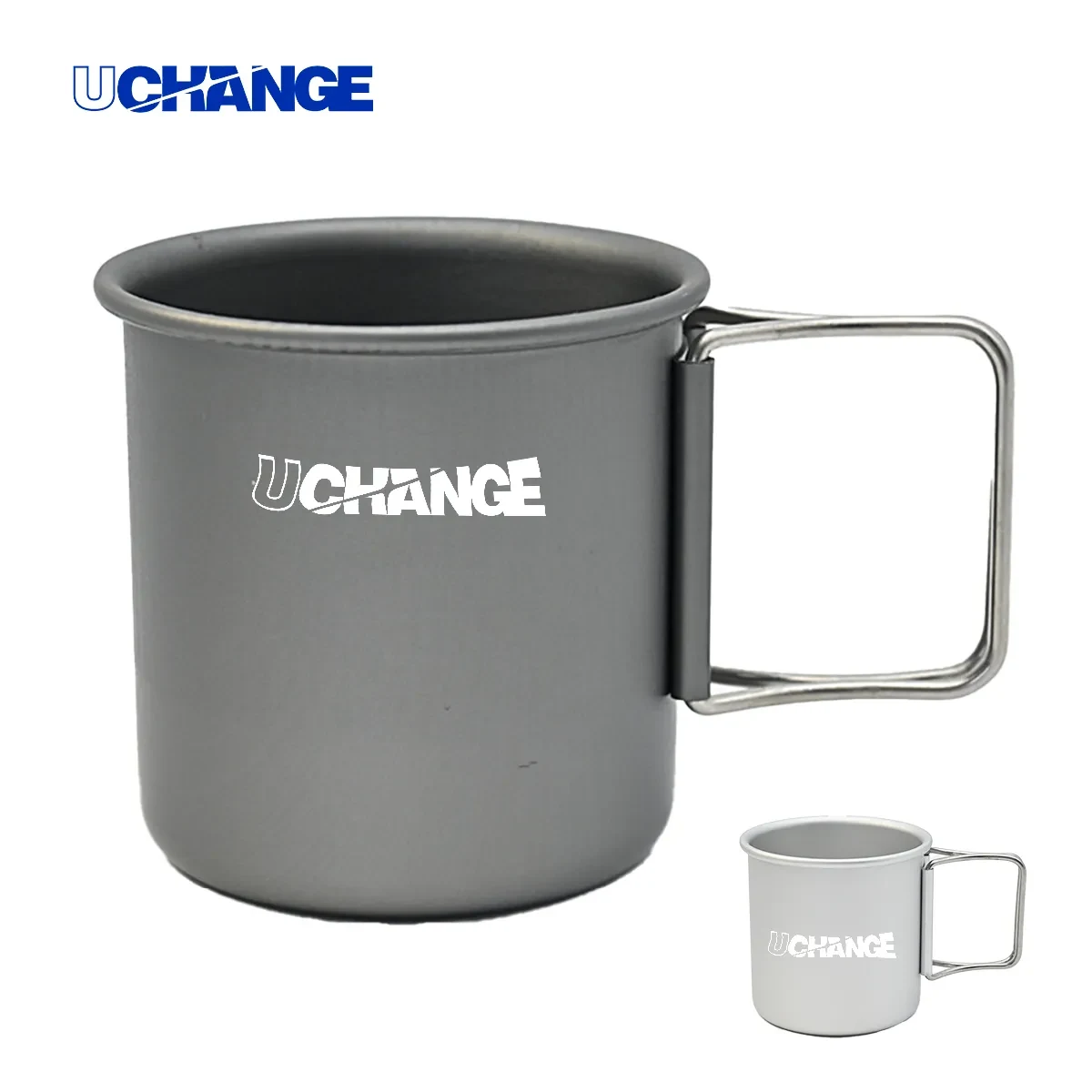 Lightweight Aluminum Camping Mug With Folding Handle 1