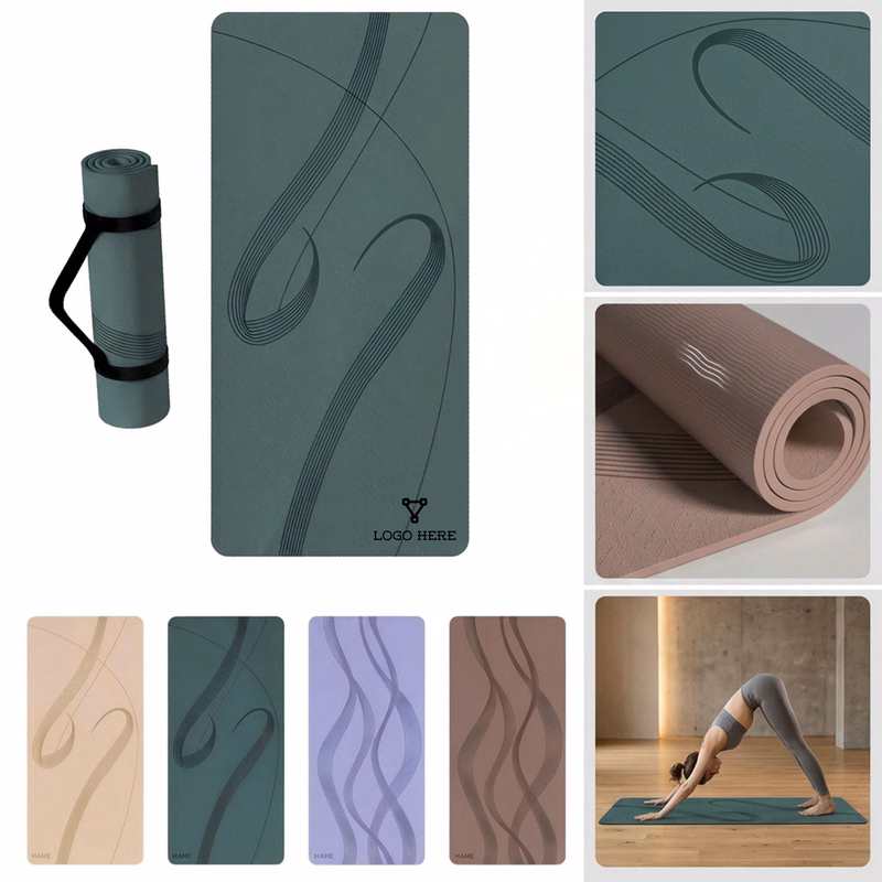 Wave Texture Non-Slip Yoga Mat