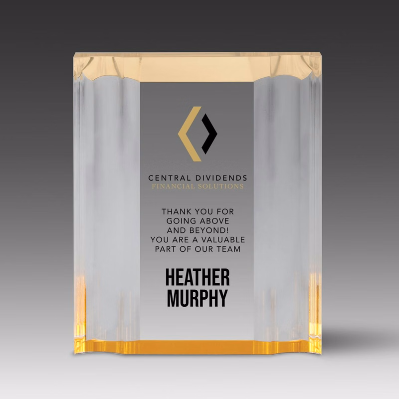 Channel Acrylic Stand Up Mirror Award (5"x7"x1")