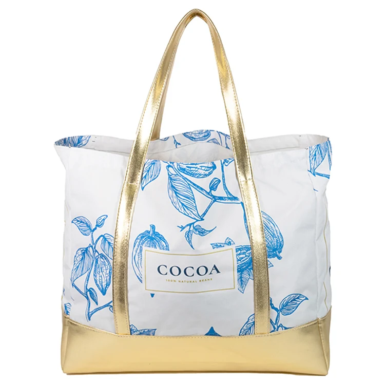 Large Full Side Gusset Full Wrap Bottom Reinforcement Tote (16"H x 18"W x 7"D), custom tote bag with logo imprint 1