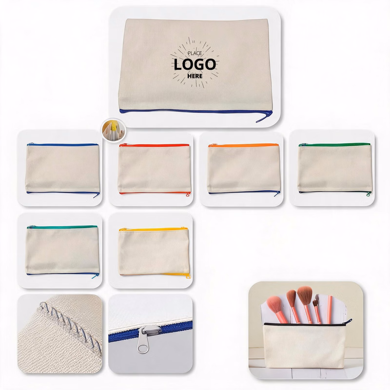 Portable Thick Canvas Stationery Storage Bag
