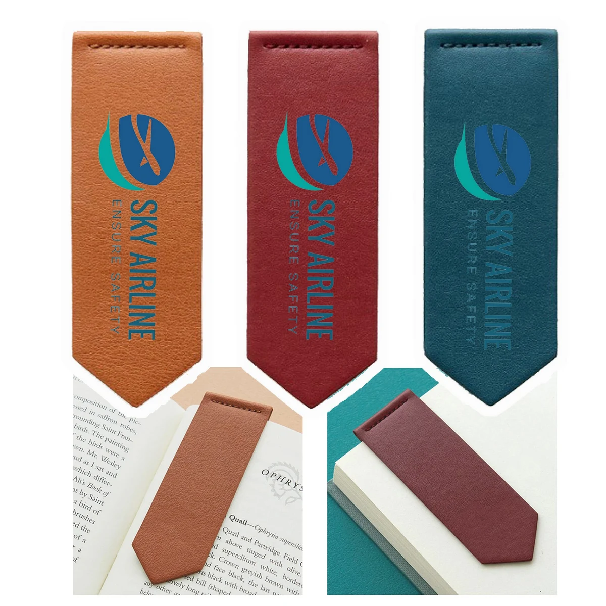 PU Leather Magnetic Bookmarks 1