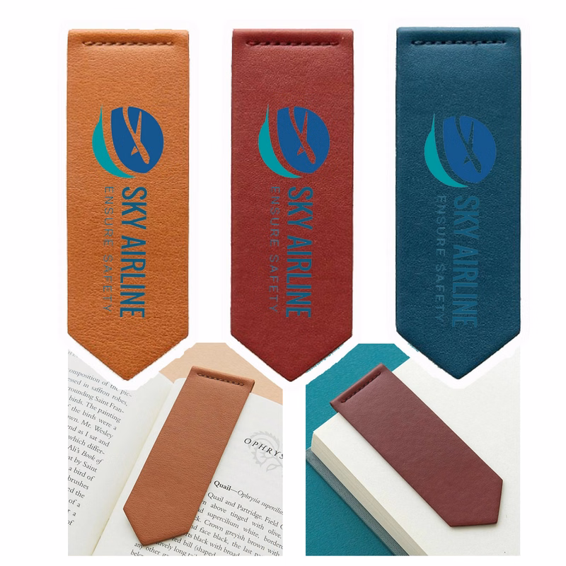 PU Leather Magnetic Bookmarks