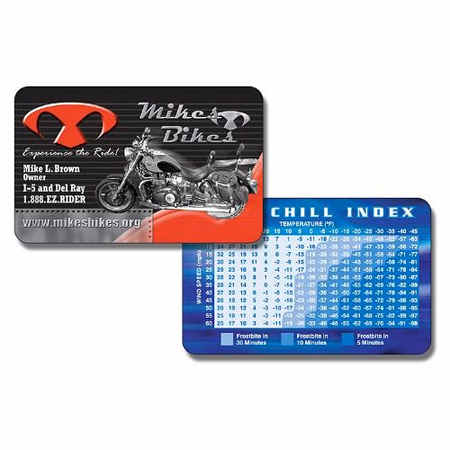 UV-Coated (1S) Plastic Petite Wallet Card - 3.375x2.125 - 10 pt.