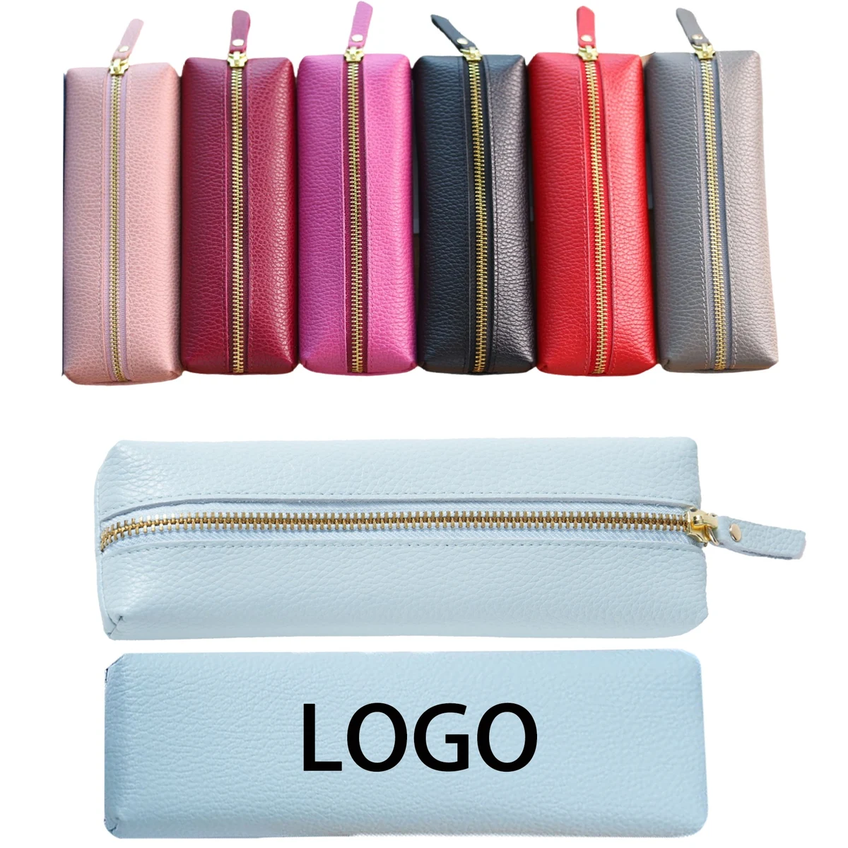 Pencil Case With Litchi Grain Texture 1