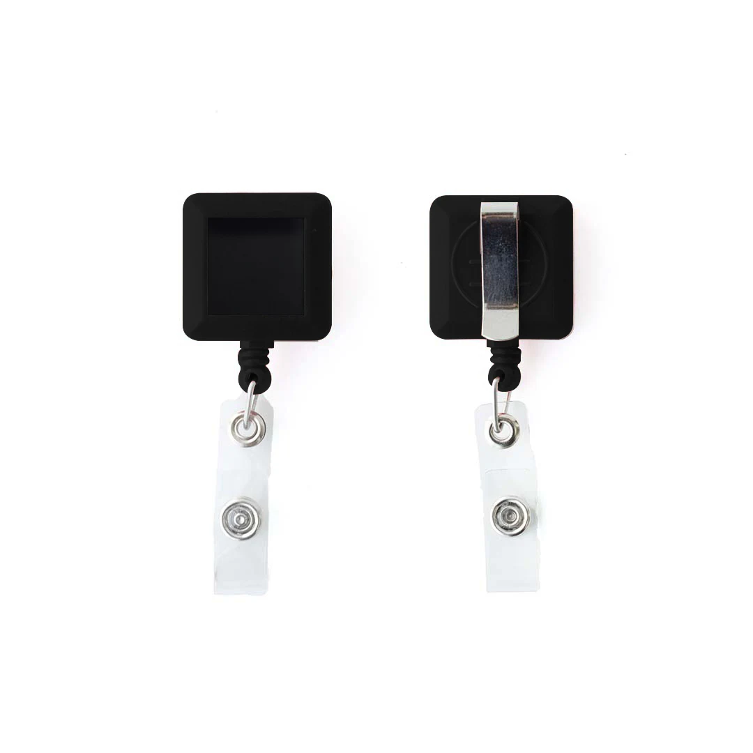 4-Color Process Square Plastic Badge Reel 1
