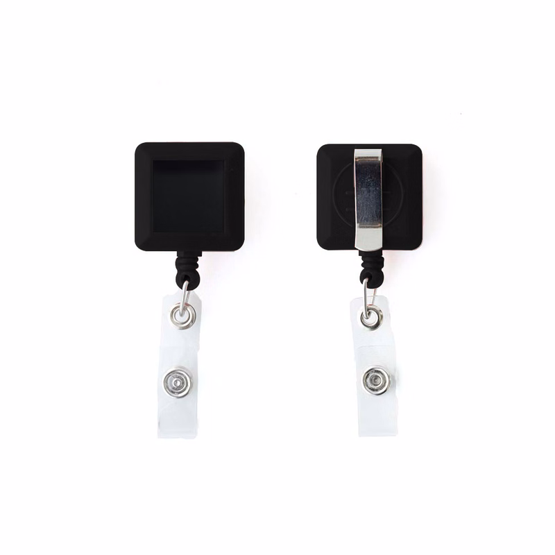 4-Color Process Square Plastic Badge Reel
