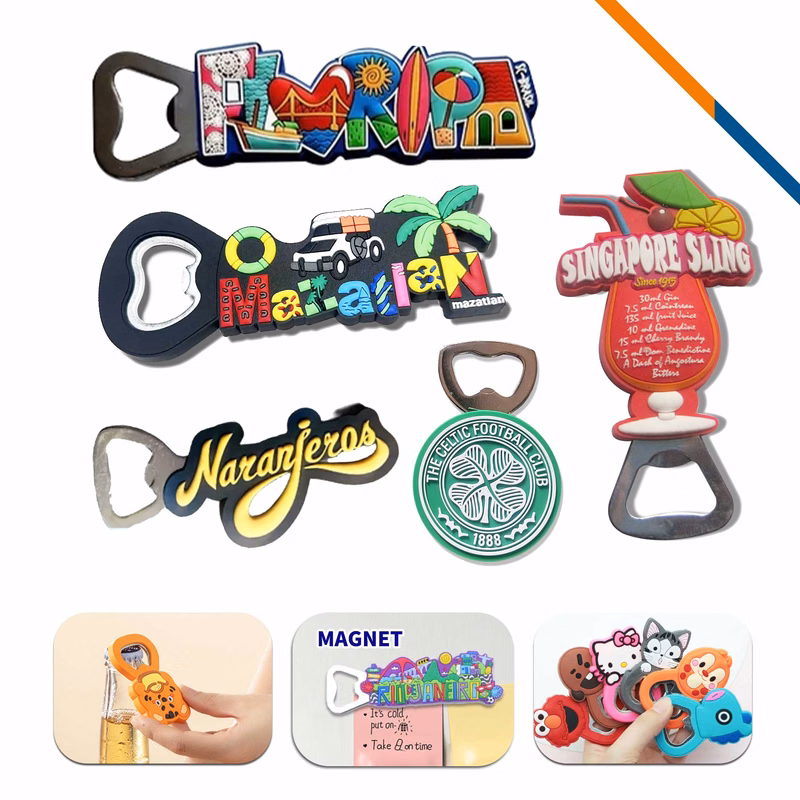 SipMag Custom PVC Fridge Magnet Bottle Opener