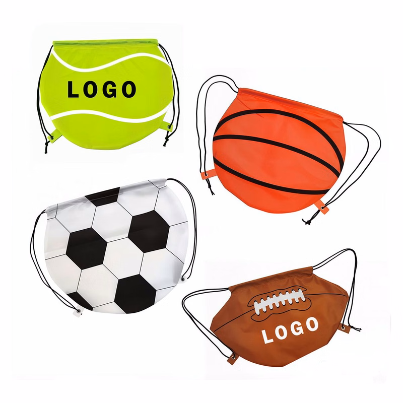 210D Sports Pattern Drawstring Backpack
