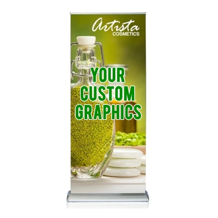 Doublestep 36 Inch Retractable Banner Stand with Graphic 1