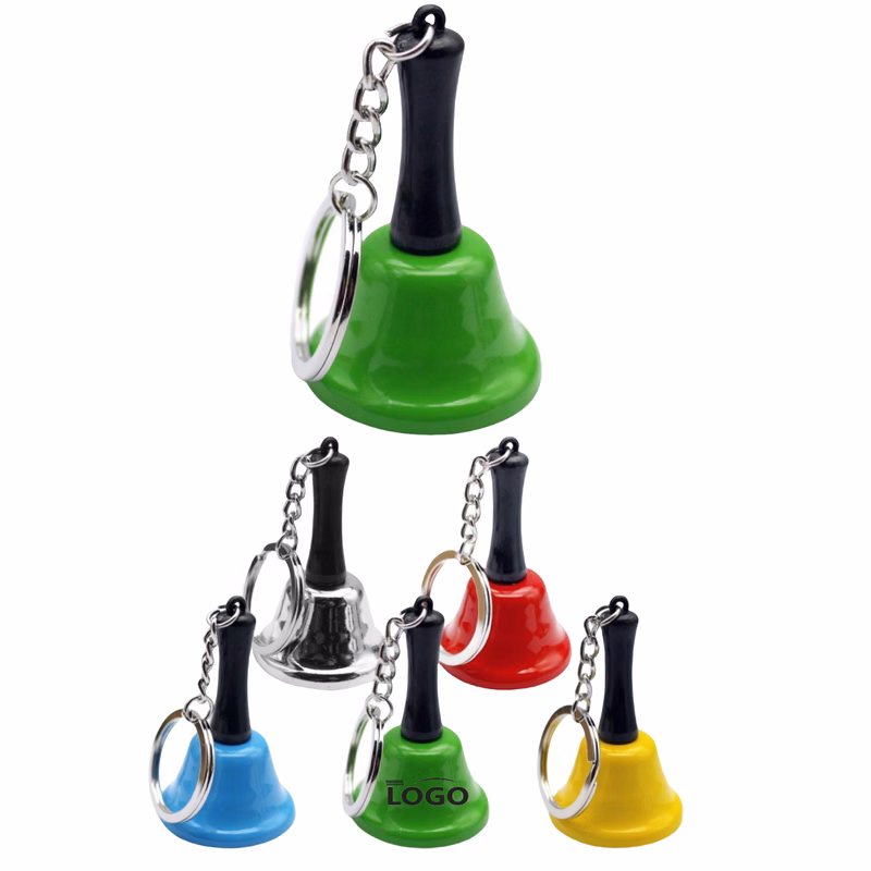 Portable Mini Metal Dinner Bell Keychain MOQ20
