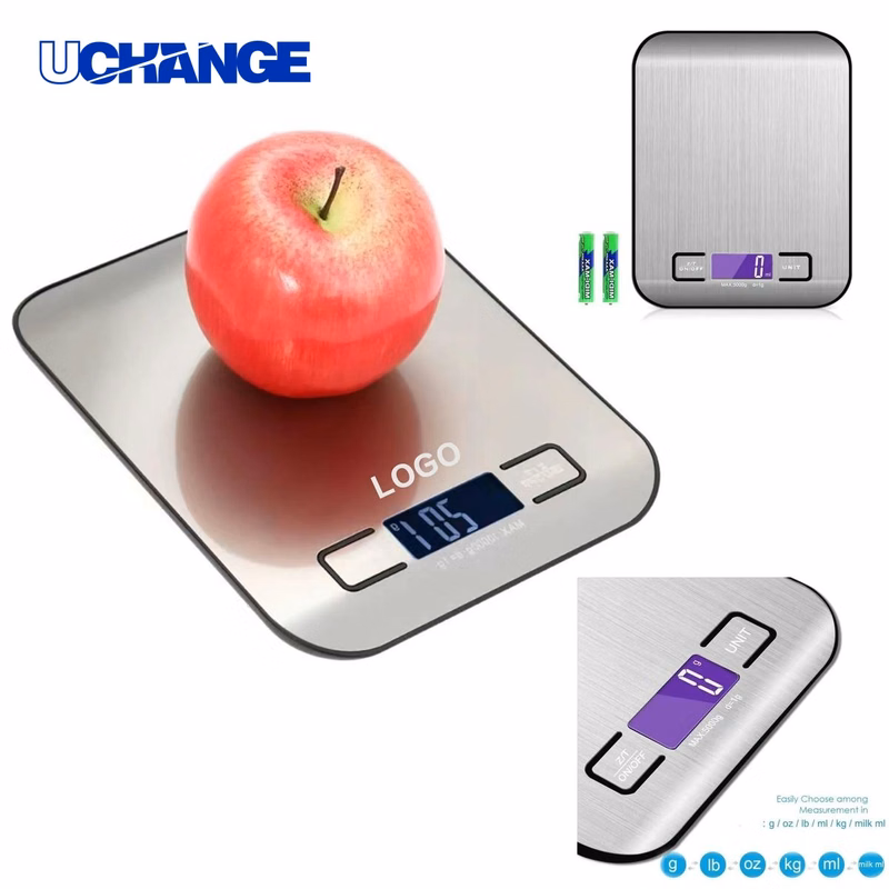 Stainless Steel Electronic Kitchen Scale for Food Weighing