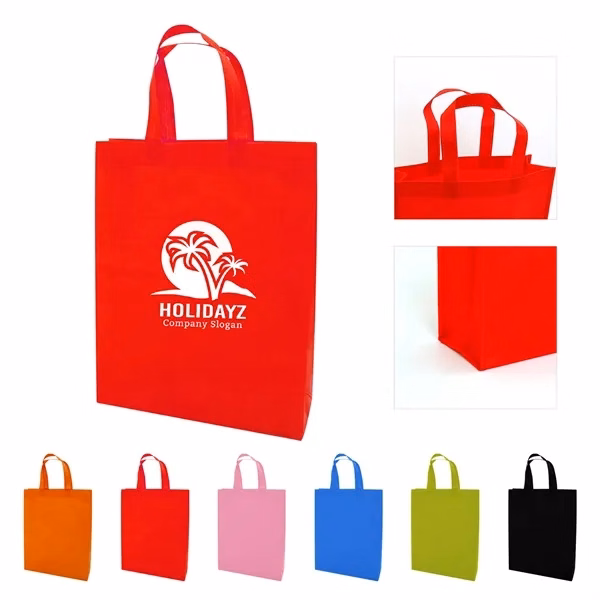 Custom Non-Woven Heat Sealed Tote Bag with Spacious 16.5 x 15 Inch Interior