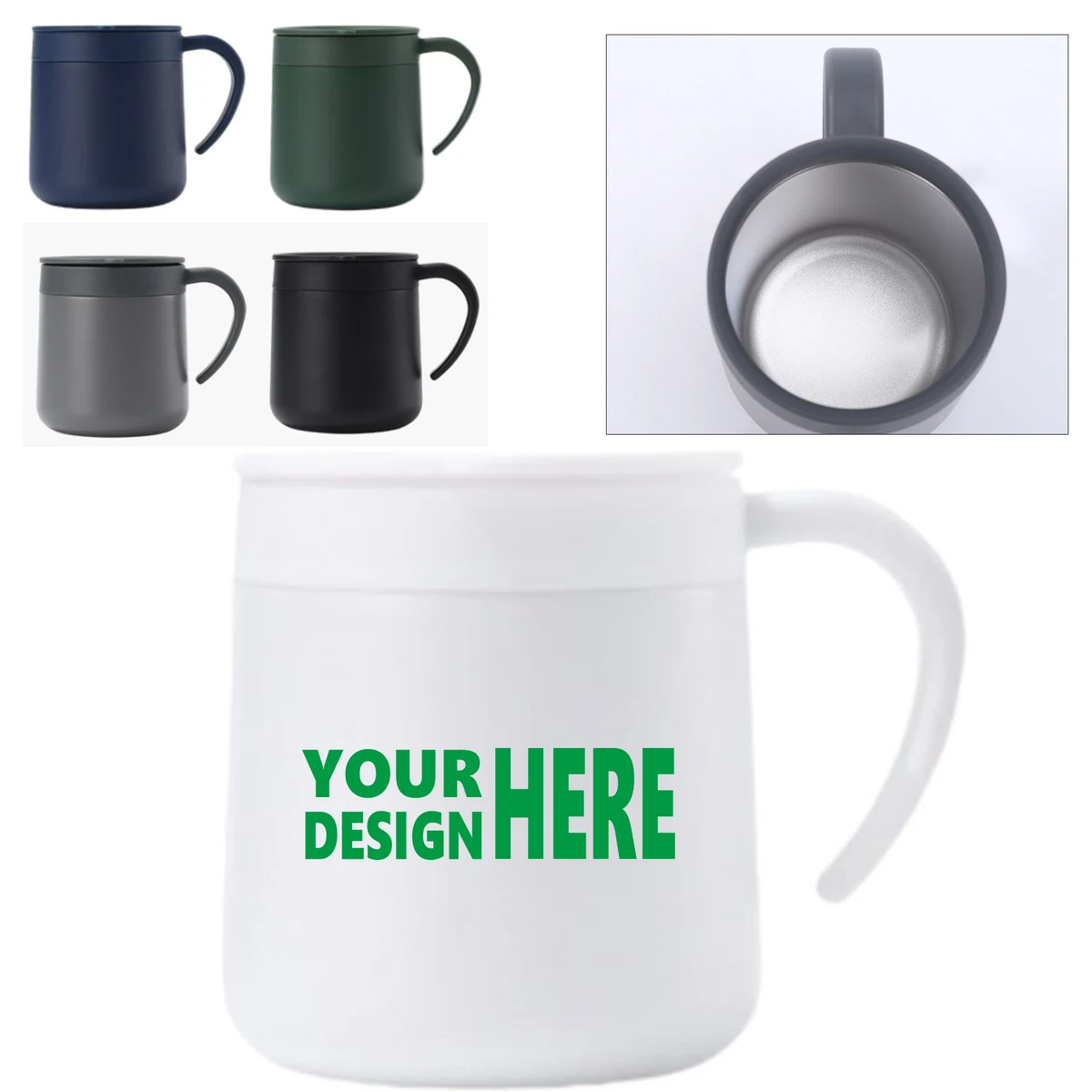 Thermal Insulation Stainless Steel Mug For Workplace 1