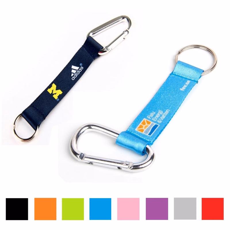 3/4 inch Dye-Sublimation Carabiner Pocket Lanyards