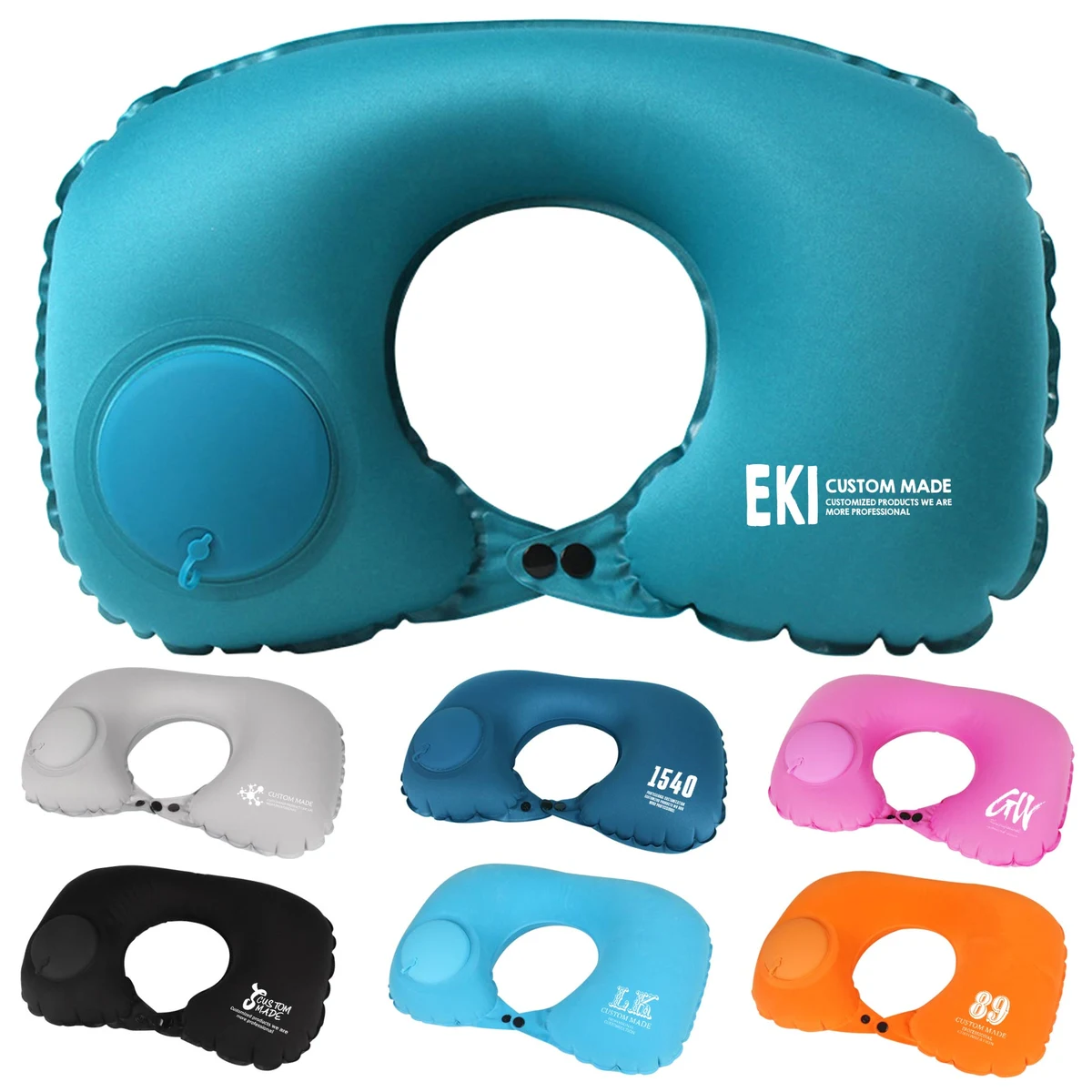 Portable Press Inflatable U Shape Neck Pillow 1