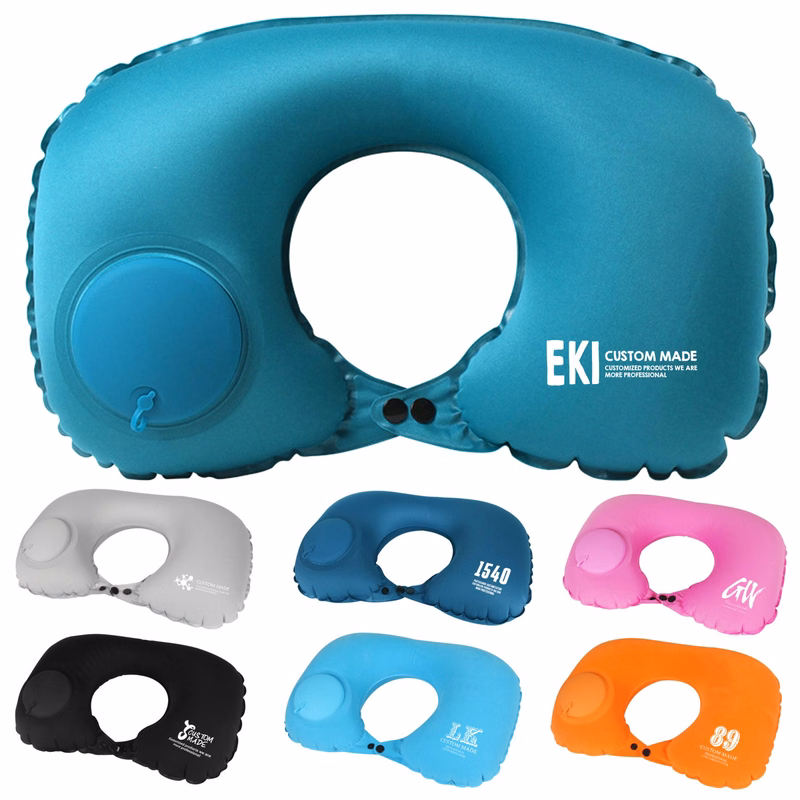 Portable Press Inflatable U Shape Neck Pillow