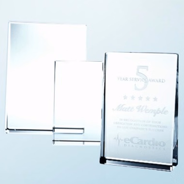OPTICAL CRYSTAL VERTICAL RECTANGLE AWARD