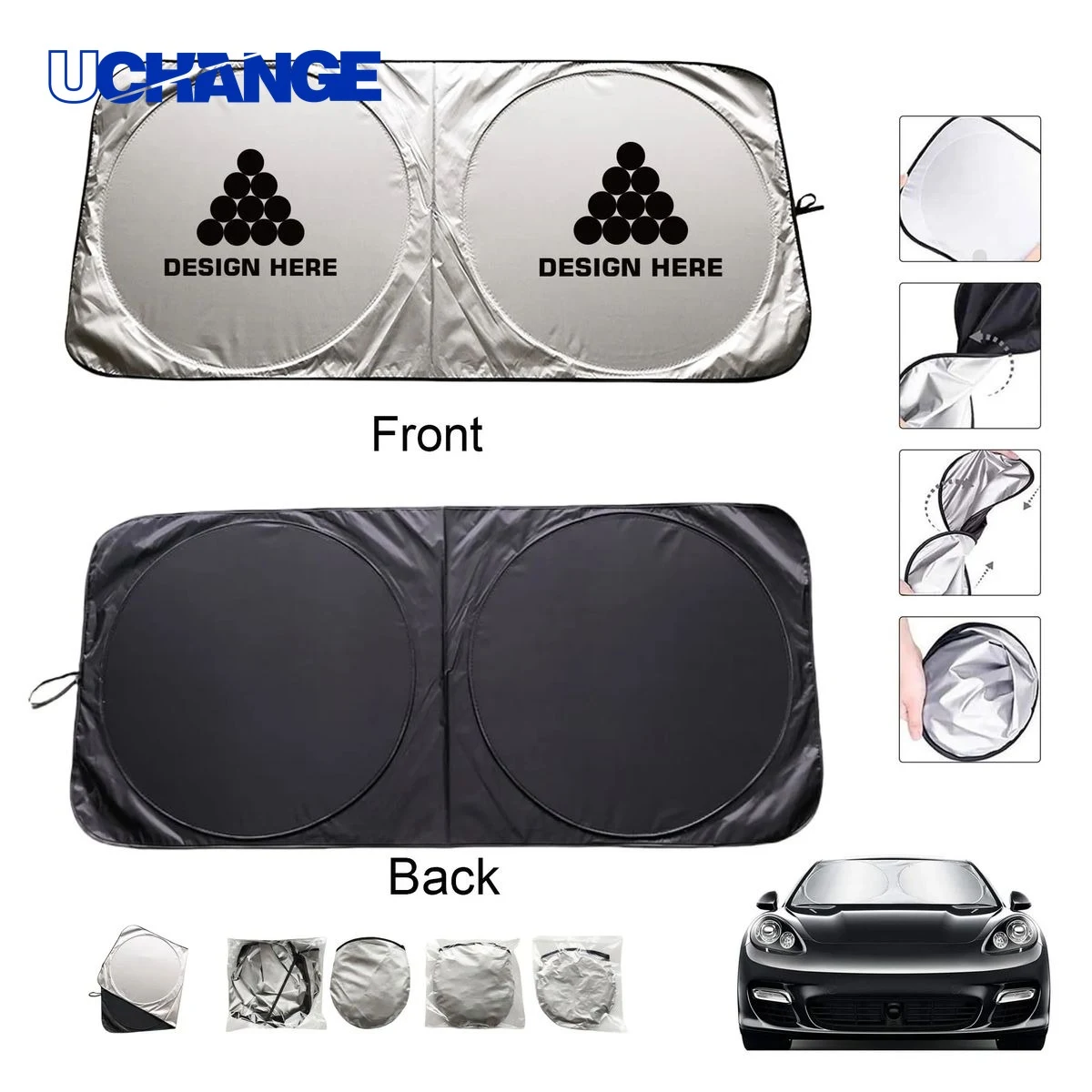 Foldable Car Front Window Sunshade 1