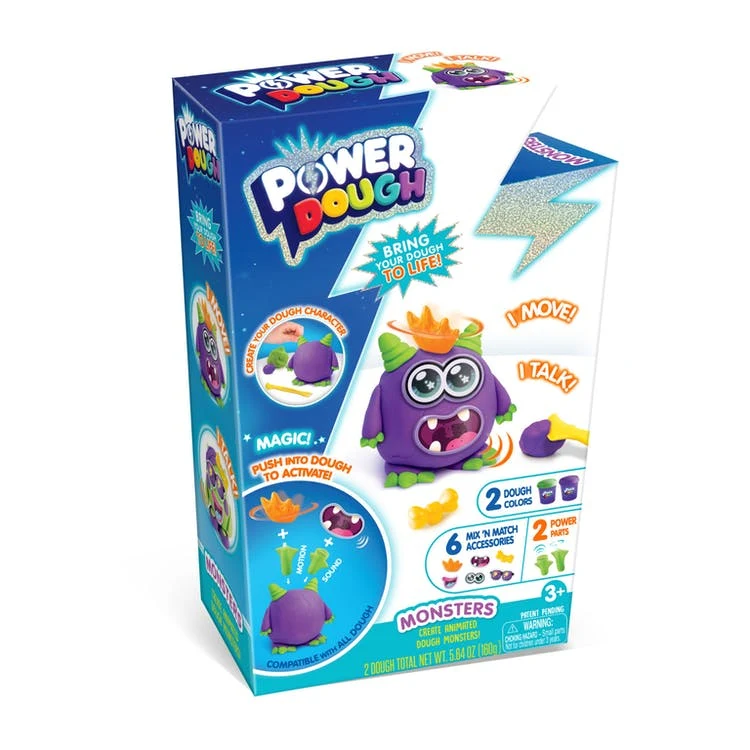 Power Dough Monster Kits - Moves Talks Ages 3+ 1