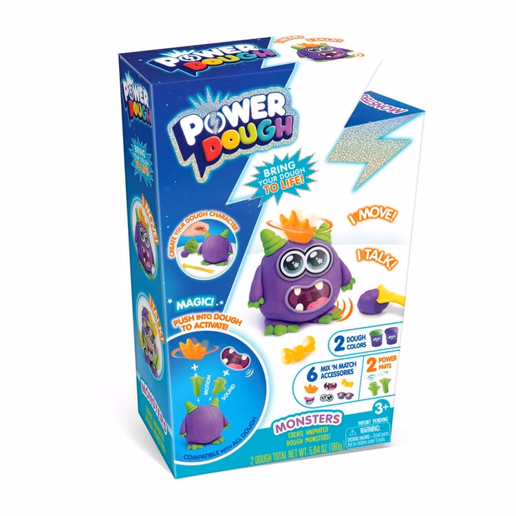 Power Dough Monster Kits - Moves Talks Ages 3+