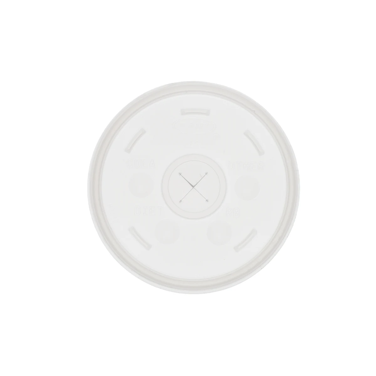 12 oz Foam Cup Straw Slot Lid Frosted 1