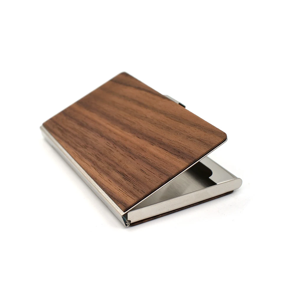 Solid Wood Business Card Box 1