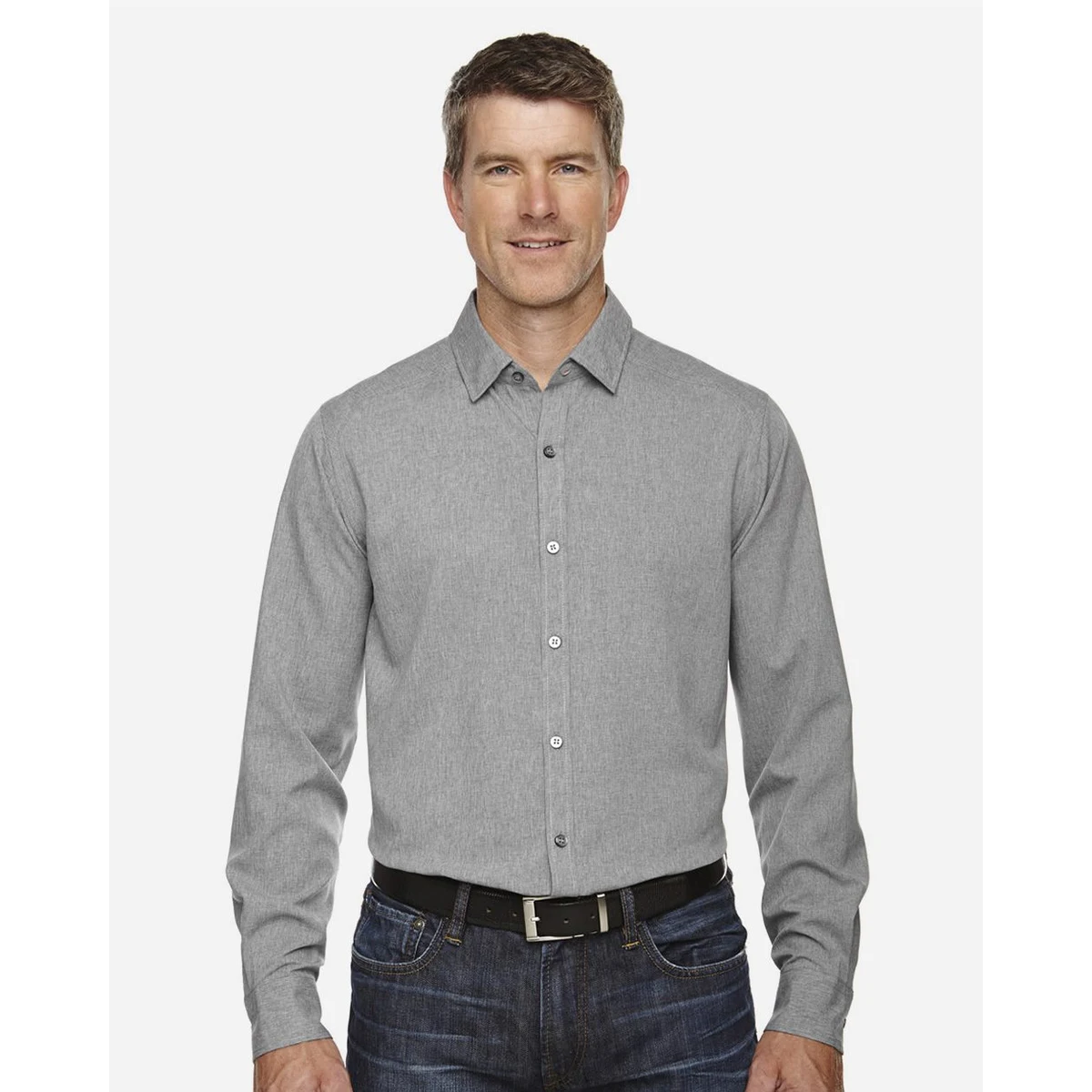 Men's Melange Performance Shirt - 88802 1