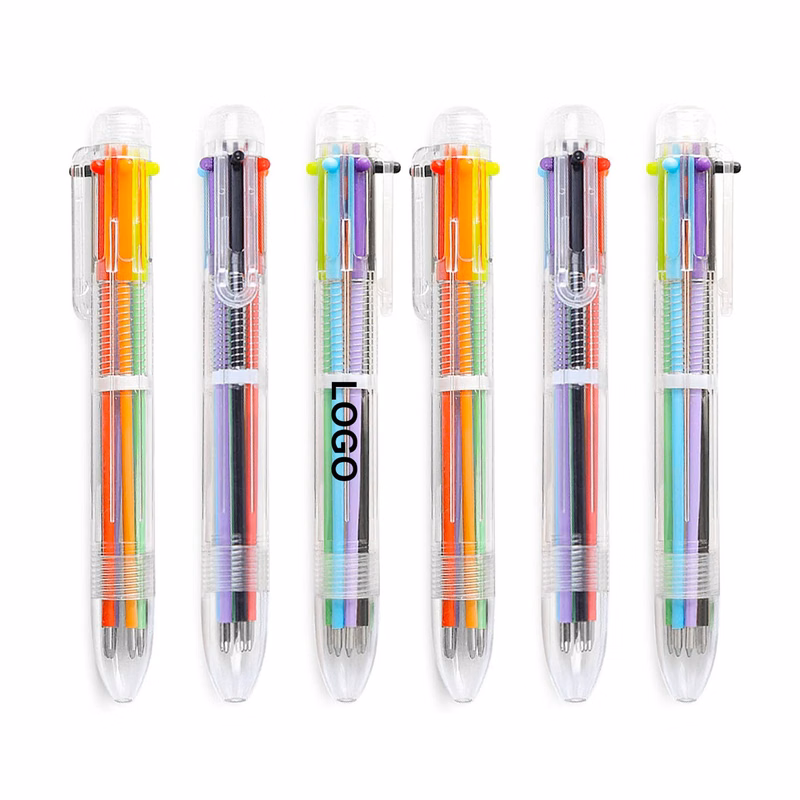 6 In 1 Retractable Multicolor Ballpoint Pen