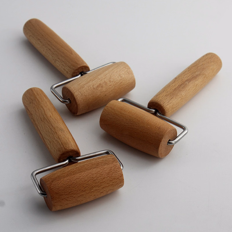 Wooden-Handled Manual Mini Rolling Pin
