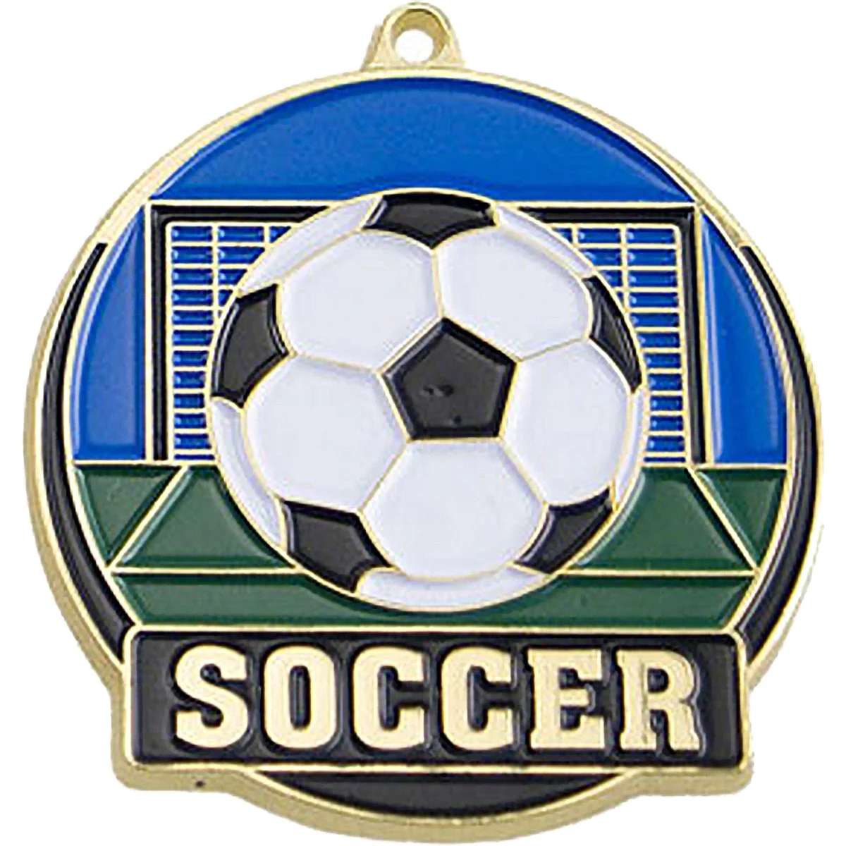 Stock Gold Enamel Sports Medals: Soccer 1