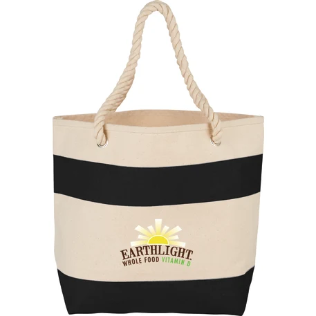 Rope Handle 16oz Cotton Canvas Tote 1