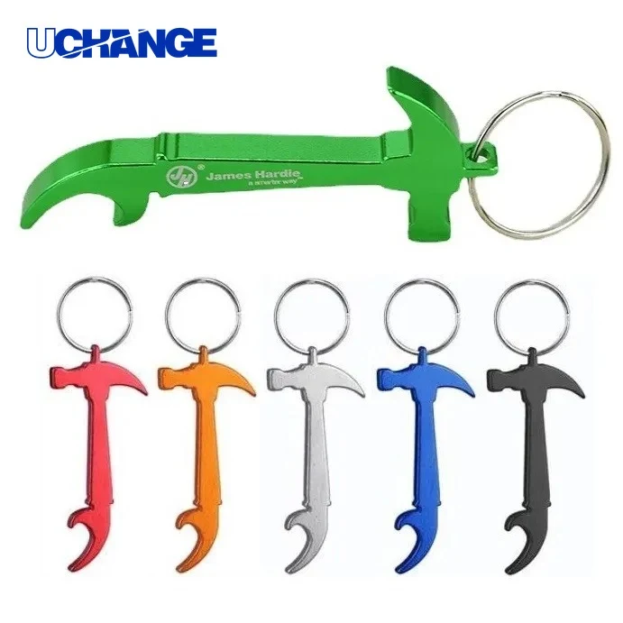 Hammer Shaped Bottle Opener Key Holder Tool Theme Bar Accessory 1