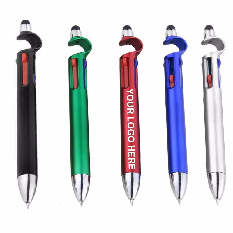 Retractable Stylus Ballpoint Pen With Multi Color