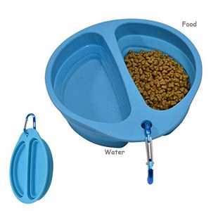 Production Stretchable Dual Pet Bowl Food Tray