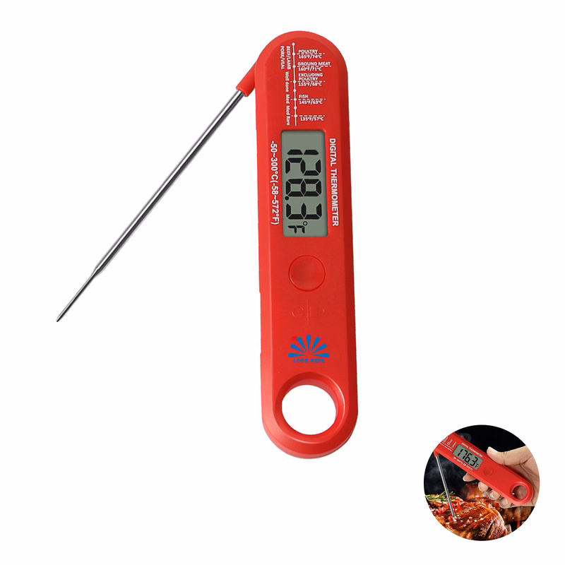 Compact Digital Food Thermometer, Foldable