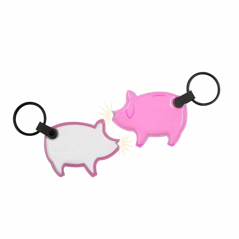 ShapeLights™ Color-A-Shape Key Ring Flashlight (Pig)