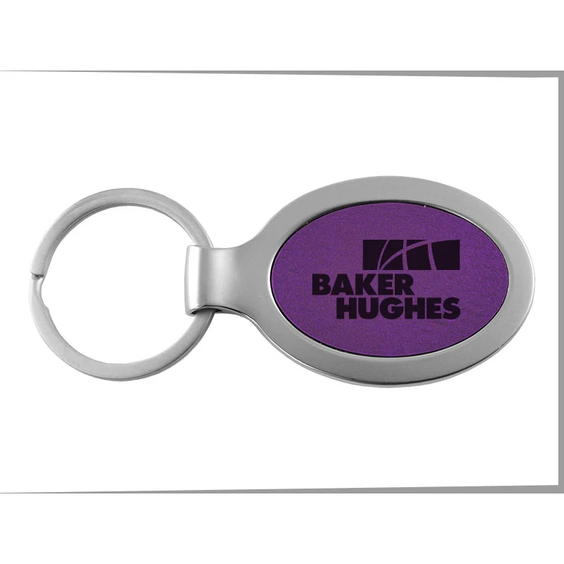 Ultra-Suede Oval Key Chain 1