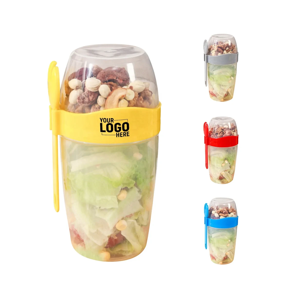 Breakfast Fruit Salad Cup with Fork 1