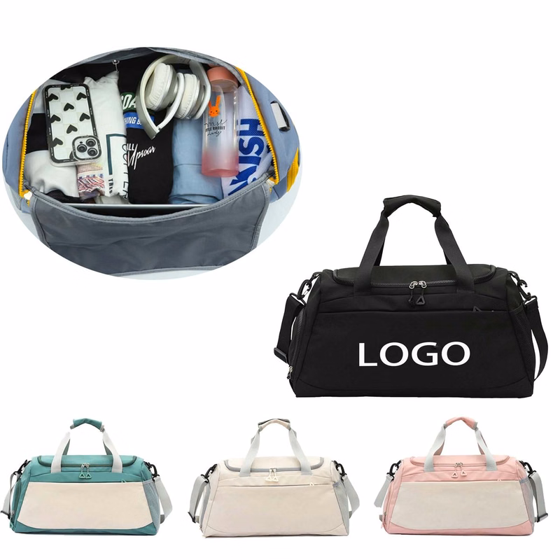 Multi-Functional Sports Duffle Bag with Luggage Sleeve for Travel & Gym